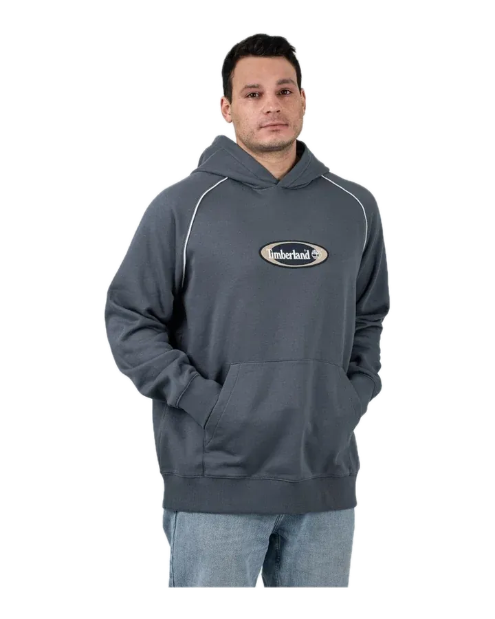 Timberland Oval Logo Pullover Hoodie — Black
